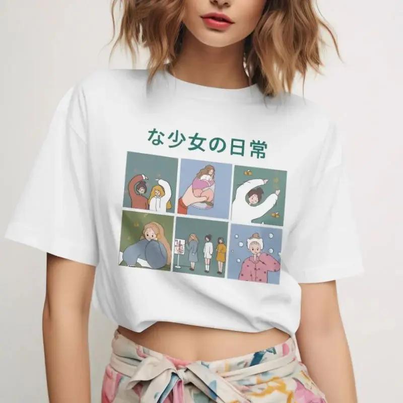 

B7206Camiseta con estampado Normal para mujerropa de calle camisetas divertidas de Unisexga corta para mujer ropa S