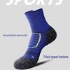 Men's Elite Mid-Calf Basketball Socks: Thick Terry, Sweat-Absorbent, Breathable, Anti-Slip