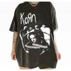 Korn Band Retro T-Shirt Street T-Shirt Sommer Neu Unisex Lässiges Baumwoll-T-Shirt