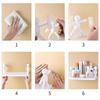 1/2pcs Creative Bathroom Storage Shelves Cute White  Shelves Shelf Self-adhesive Bathroom Cosmetics Storage Racks