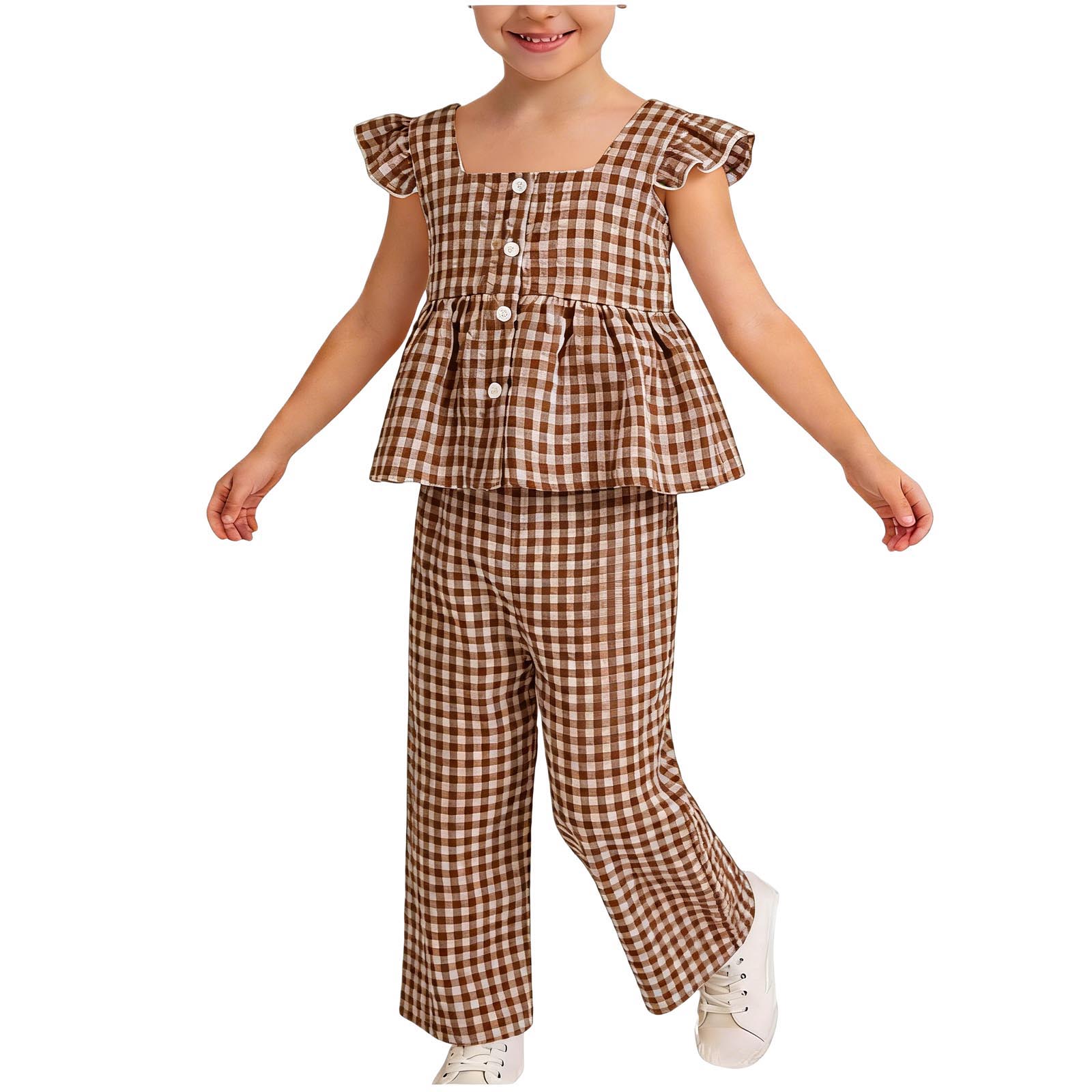 

Женская футболка для гольфа с коротким рукавом - Школьная форма с V-образным вырезом 100 хаки