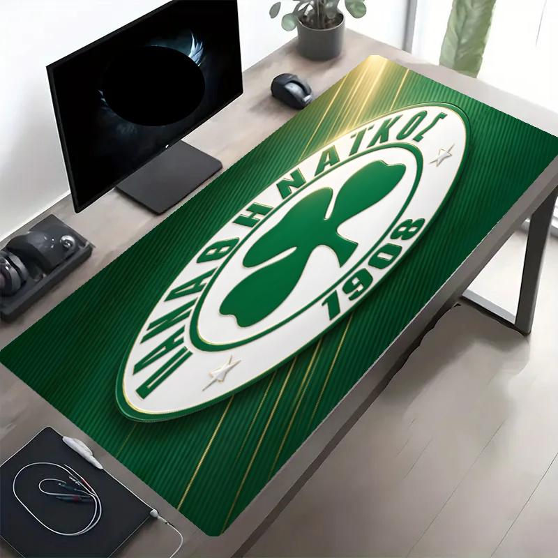 Panathinaikos FC Print Mouse Pad, Anti‑Slip Desktop keyboard Mat, for PC Laptop Gaming Working Daily Use, Cool Festival Birthday Gift