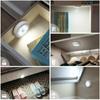 6led Round Closet Light Infrared Sensor Night Light Home Decoration Lamp For Bedside Corridor