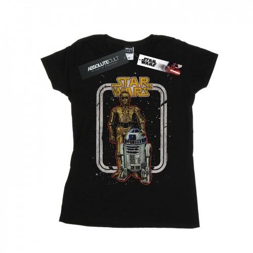 

Star Wars Womens/Ladies R2-D2 And C-3PO Vintage Cotton T-Shirt L