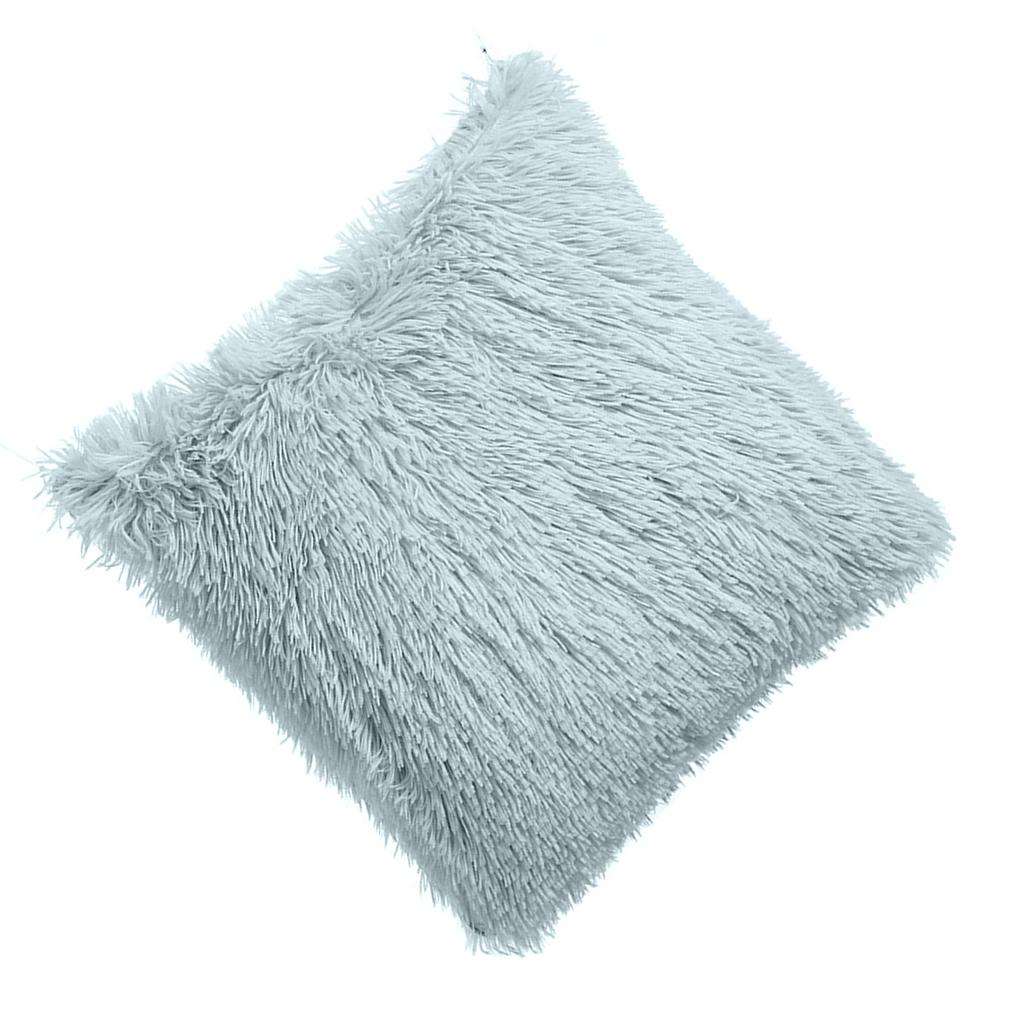 Double Sided Plush Throw Pillowcase Breathable Faux Furs Fabric Sqaure Cushion Cover Sofa Couch Bedding Accessories