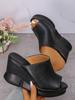 Woman Slippers Summer Platform Ladies Wedges Peep Toe Slides Female Solid Women Casual Outdoor Shoes Women's