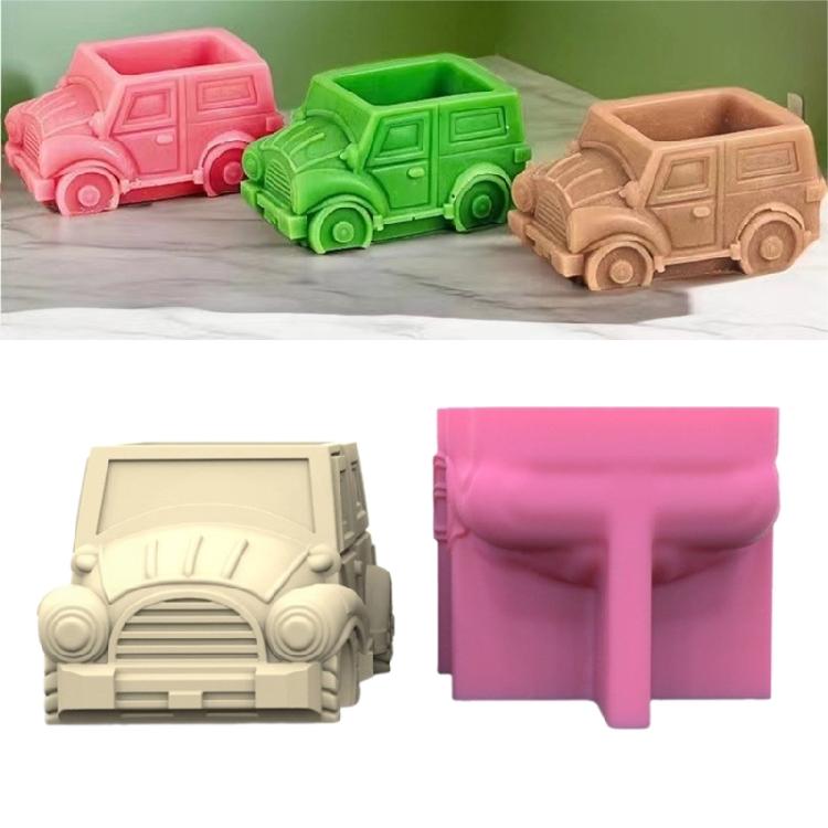 Concrete Molds Car Shaped DIY Vase Mold Suitable for Making Vase Succulent Vase