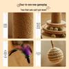 Premium Solid Wood Cat Scratching Post with Durable Sisal - Non-Shedding Cat Toy and Tree
