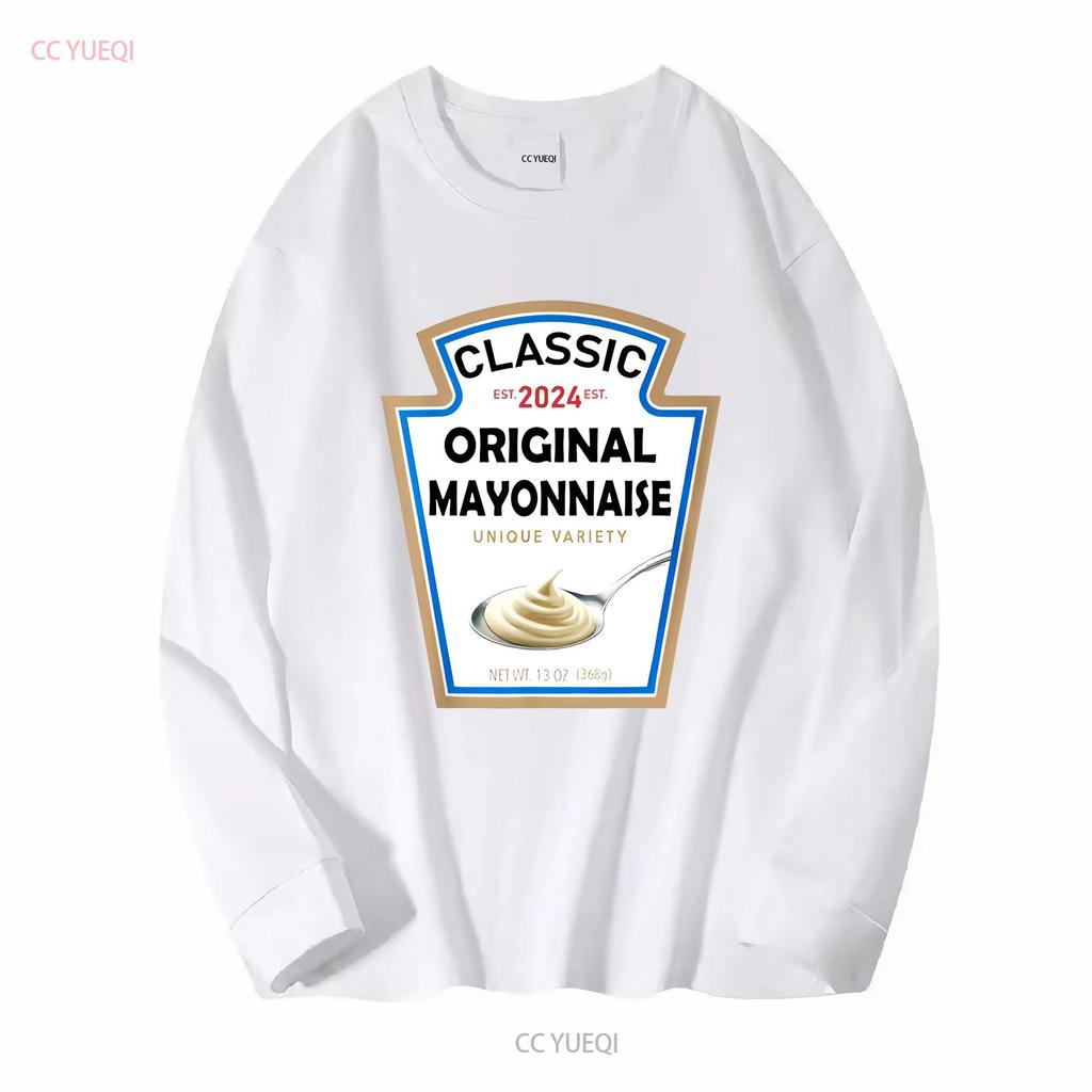 Mayonnaise Halloween Costume Family Matching Ketchup T Shirt vintage Washed fashion streetwear homme Slightly