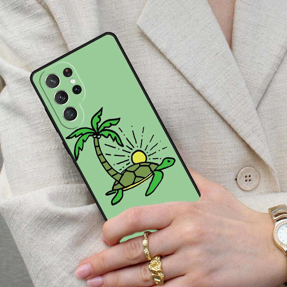 Cartoon Turtle Cell Phone Case for Samsung Galaxy S26 Ultra S25 S24 S23 S22 S21 S20 Note10 Cover
