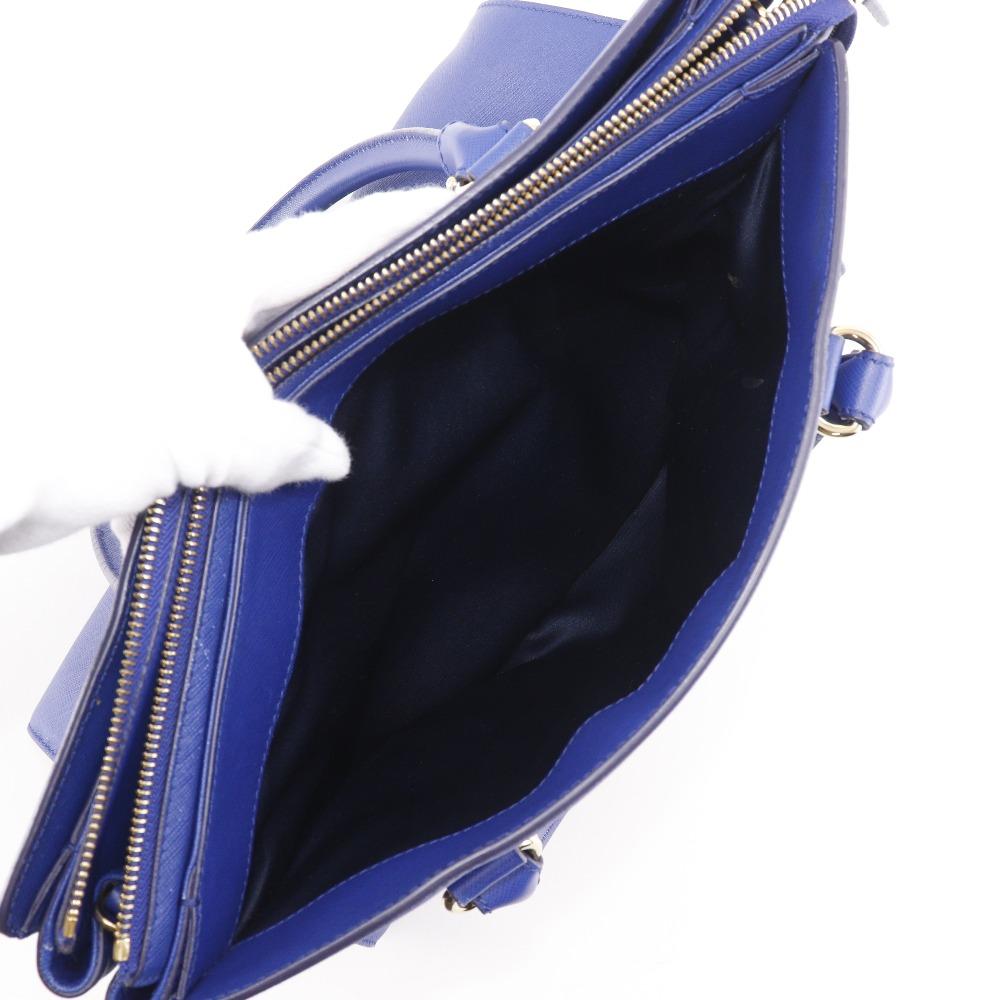 Salvatore Ferragamo Gancini Tote Bag GG-21F271 Blue leather Women Used