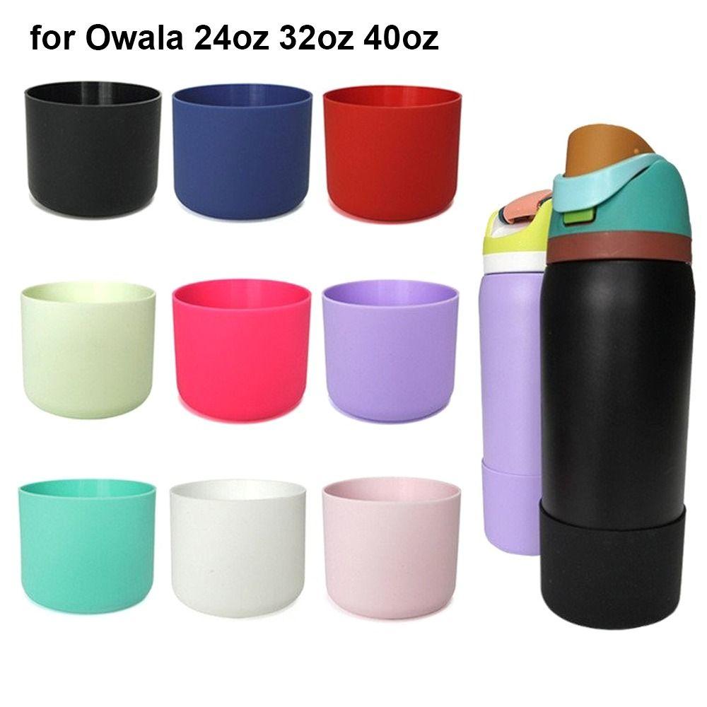 1 Stück Rutschfester Silikon-Stiefel Bunte Becherhülle Neue Flaschenbodenbasis für Owala 24oz 32oz 40oz