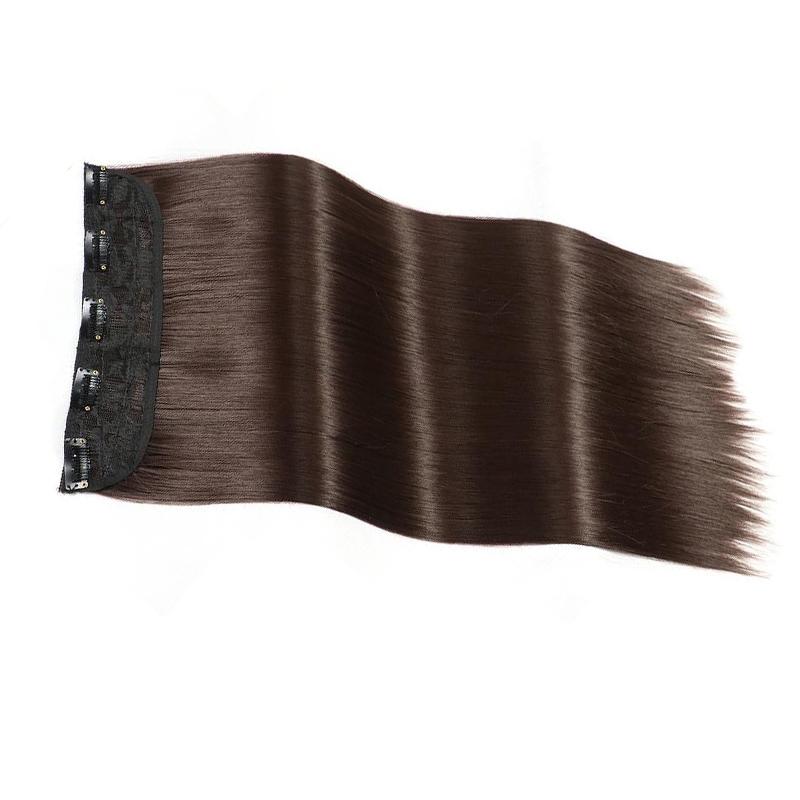 LISI волосы женские натуральные длинные прямые волосы наращивание парик 5 зажимов — фото 21