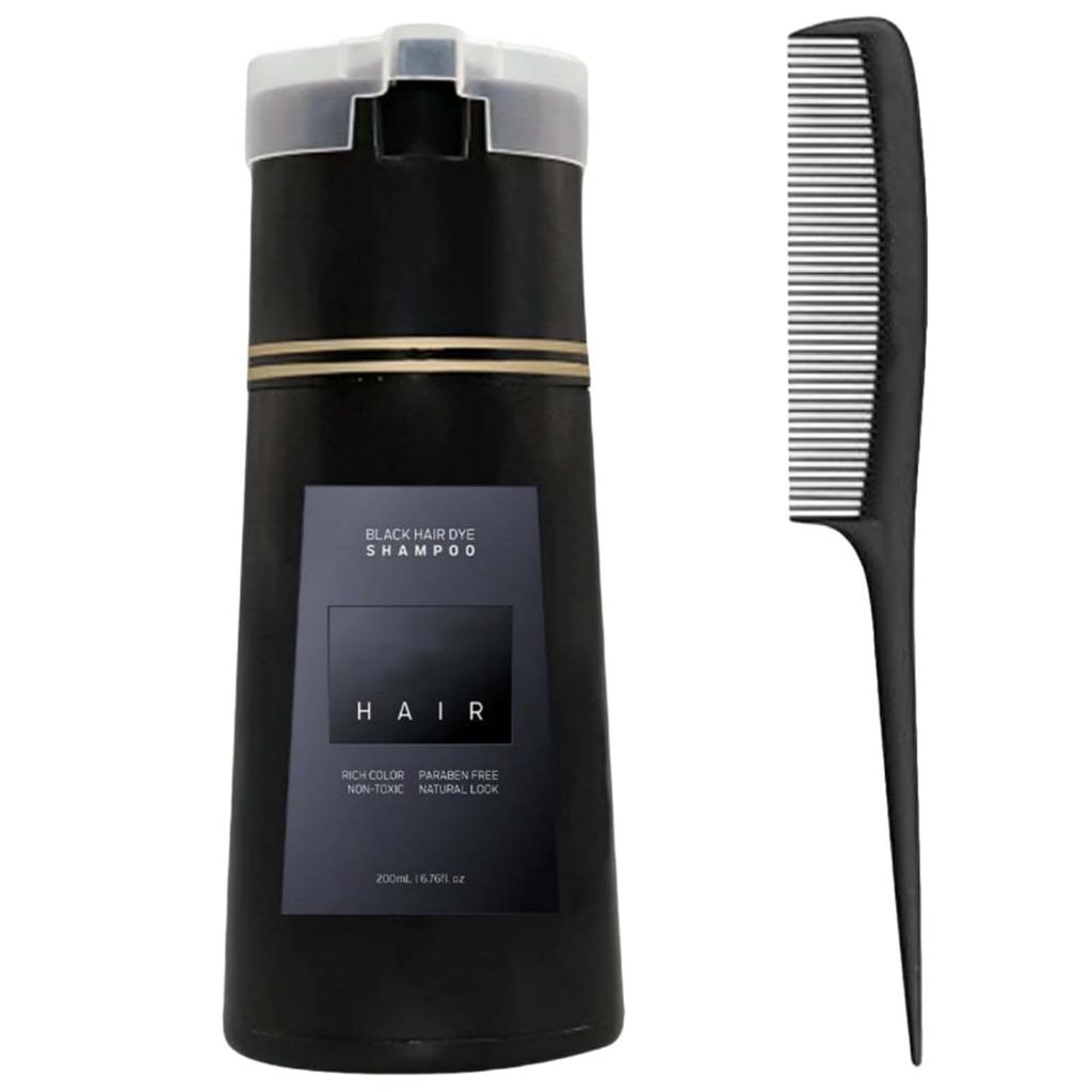 Dyestuff Shampoo Shampoo Gentle And Quick To Color Non-irritating Dyeing (black/brown/Light Brown/purple/red) 200ml