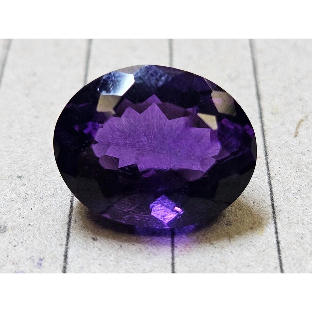 Purple Amethyst Oval Cut 10-11 Ct Beautiful Certified Loose Gemstone