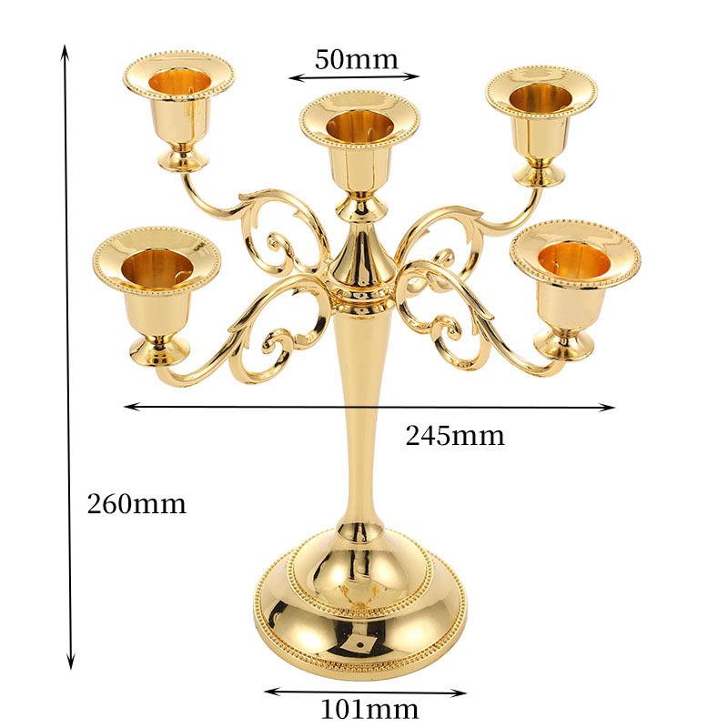 Elegant European Candlestick for Weddings, Candlelight Dinners, and Home Decor