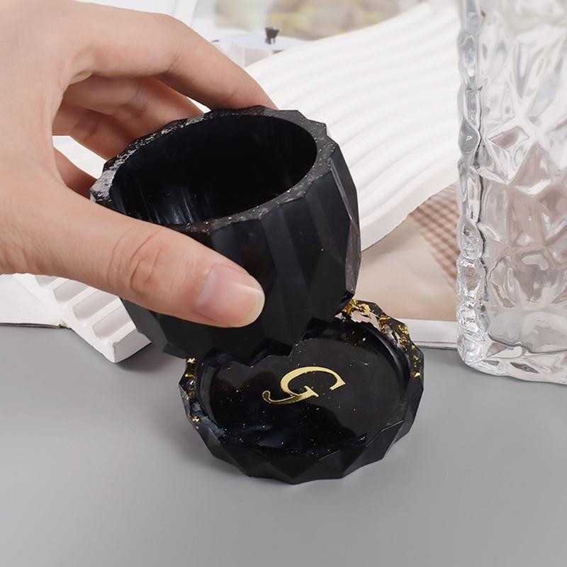 Round Gypsum Silicone Mold DIY Succulents Concrete Flower Pot Vase Plaster Cement Molds Clay Candle Holder Mould Decor