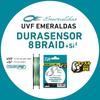 Daiwa UVF Emeraldas DuraSensor PE 3 Colors Color X8+Si2 Line, 0.8, 150m, (with Markings)