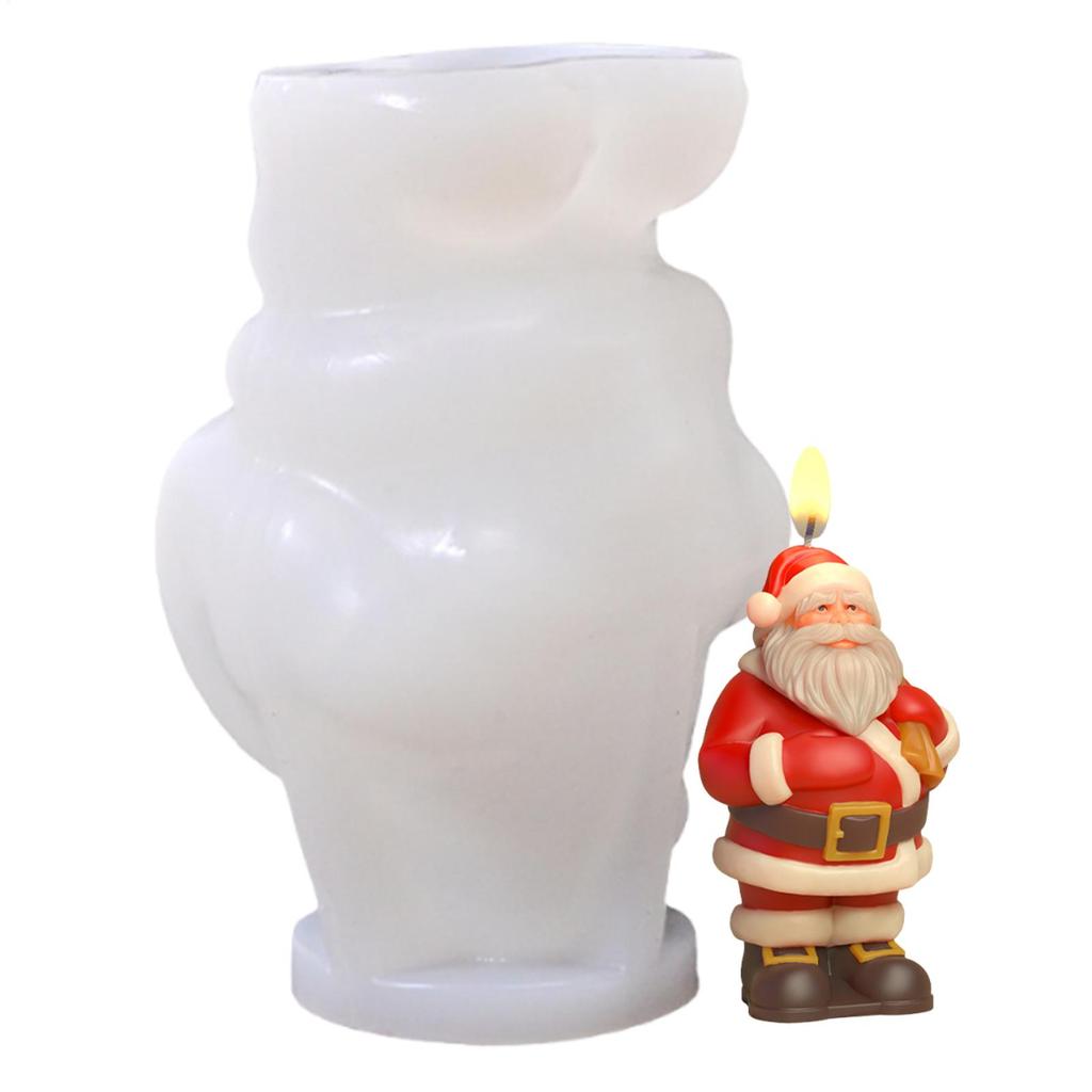 Christmas Silicone Molds for Candles Decorative Casting Christmas Pattern Molds for Thanksgiving Fall Winter Birthday Table