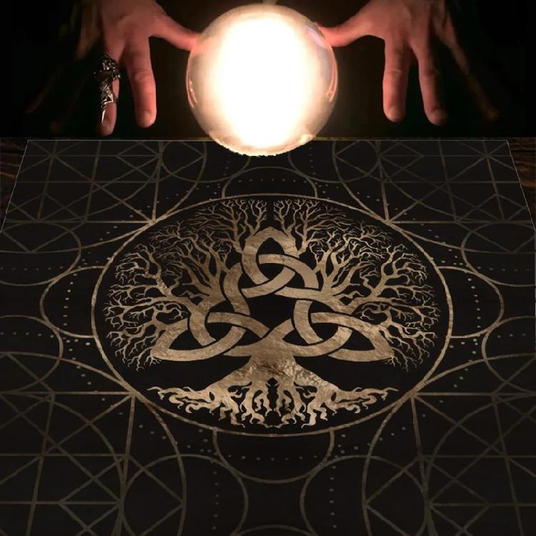 Tarots Tablecloth Divinations Table Cover Oracles Board Game Mat