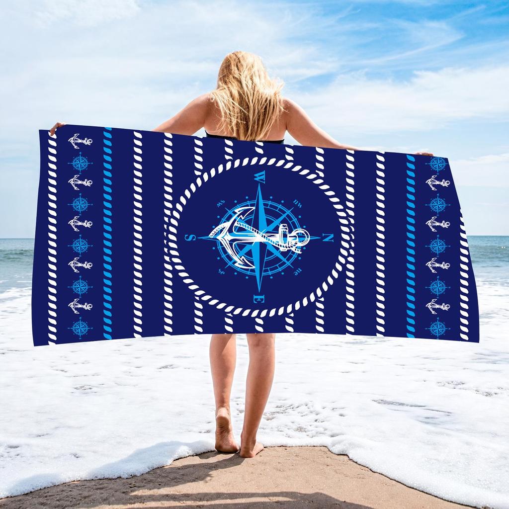 70x140 Microfiber Custom Printed Beach Towel - Absorbent & In Stock