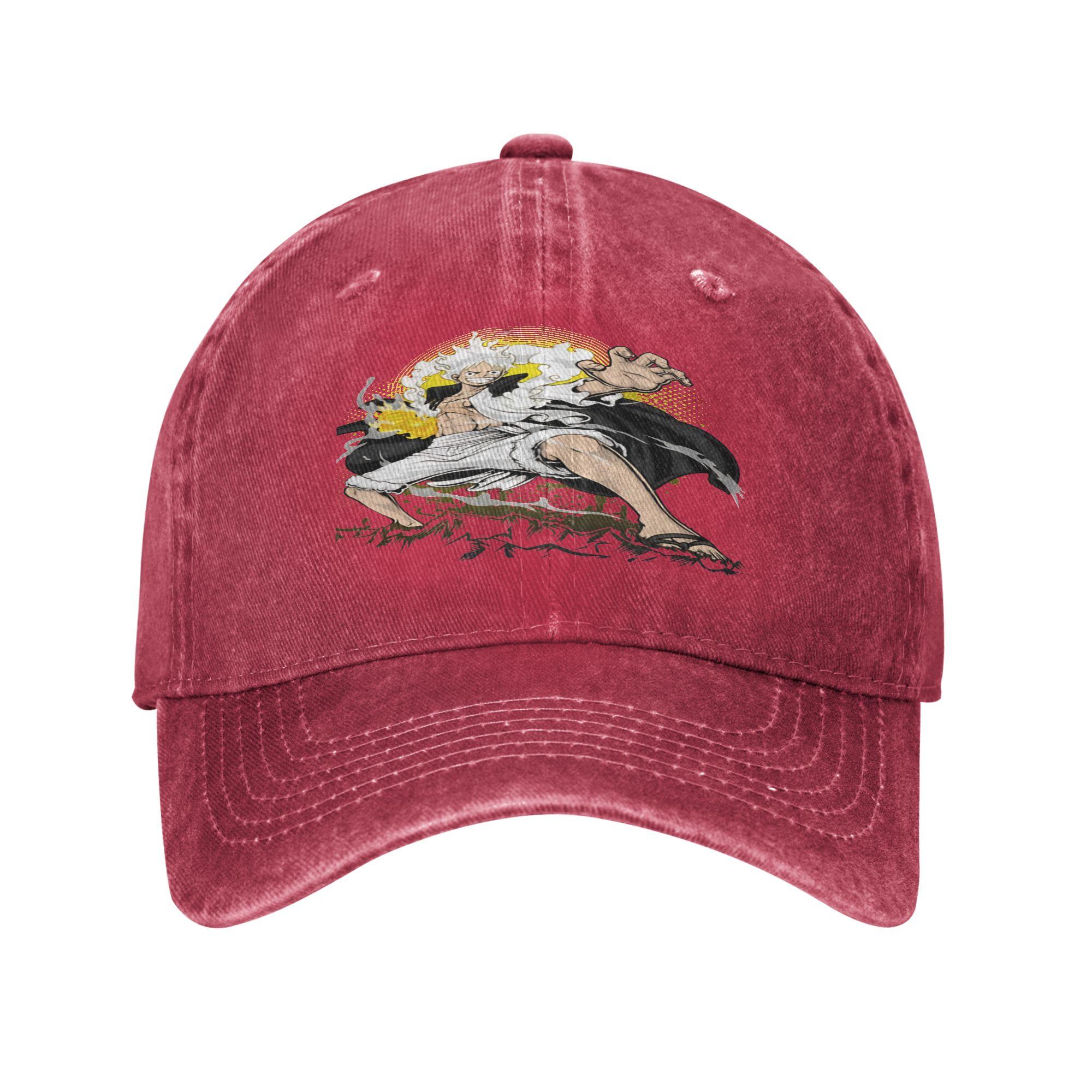 Luffy Multicolor Hat Peaked Womens Cap Luffy Gear cool Personalized Visor Protection Hats One Size
