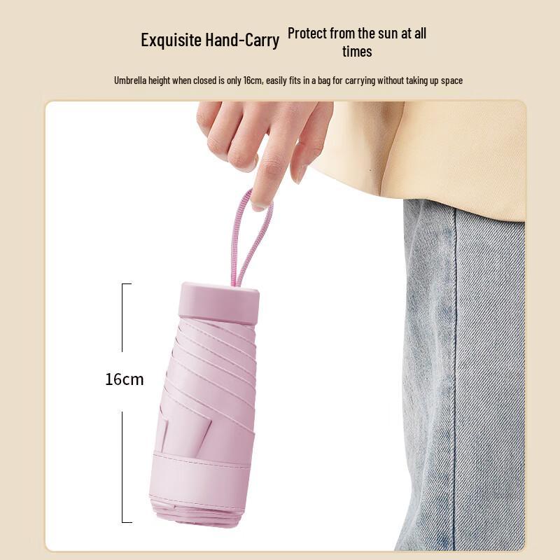 Hongye Ultralight 5-Fold UV Protection Pocket Umbrella