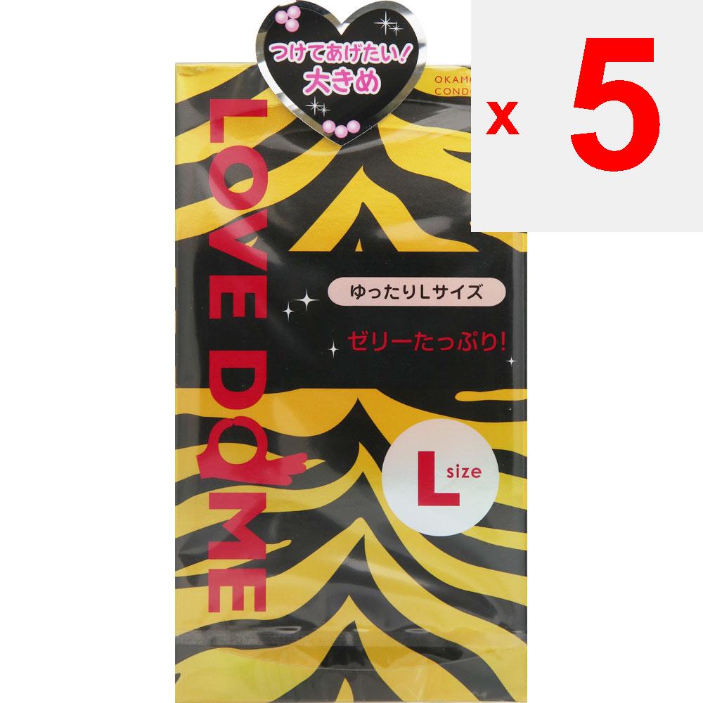 okamoto Love Dome L 12 Pcs. Pack of 1 Standard Type -Large Size -Large Amount of Jelly! Pack of 1