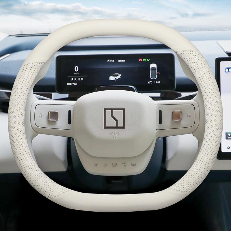 Zeekr Steering Wheel Cover: Ultra-thin, Non-slip, Sweat-absorbing for Models X, 001, 007, 009 - All-season Use
