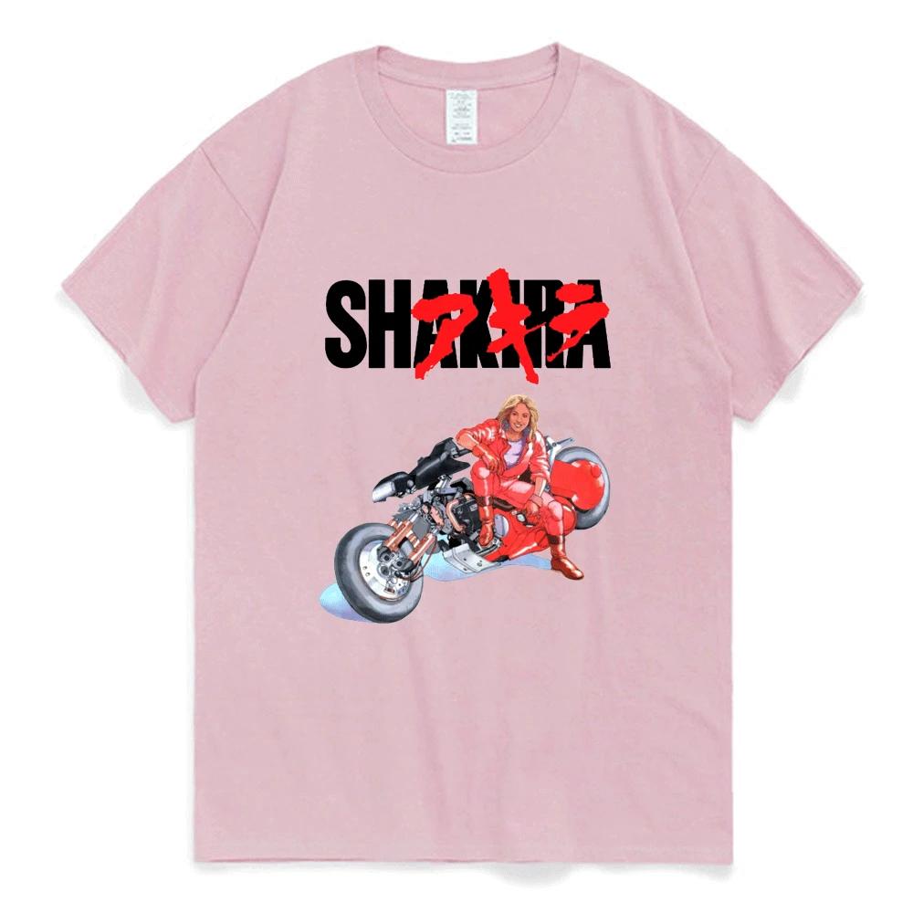 

Shakira T Shirt Akira Shotaro Kaneda Motorcycle Japan Anime T-shirts Tokoyo Funny Oversized Streetwear Tee Shirt Men Women Tops L