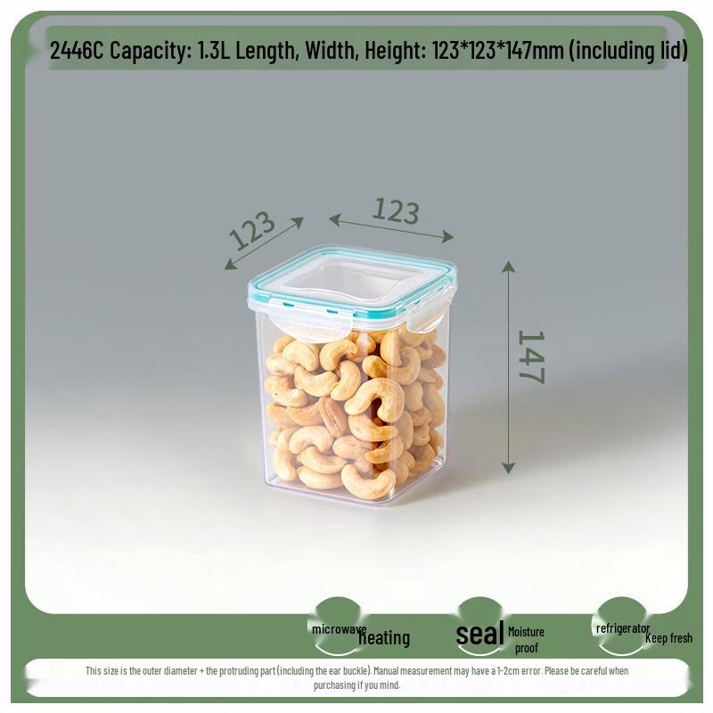 

Ru Han Square Transparent Plastic Food Storage Container Set