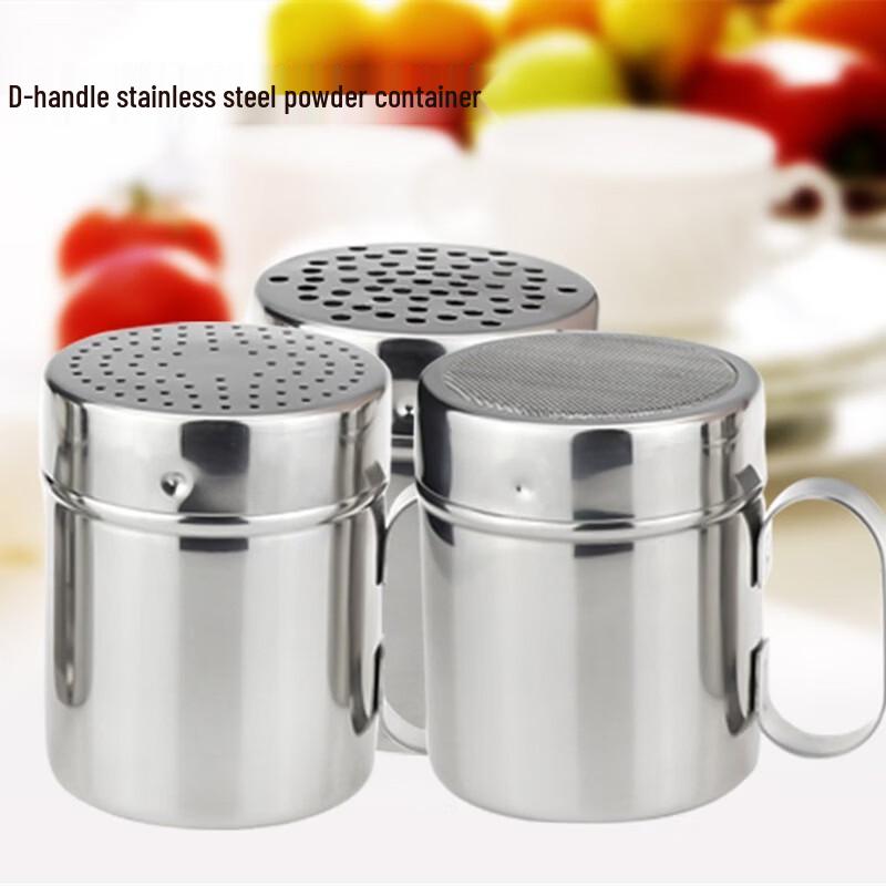 Ruhan Stainless Steel D-Handle Seasoning Shaker Set