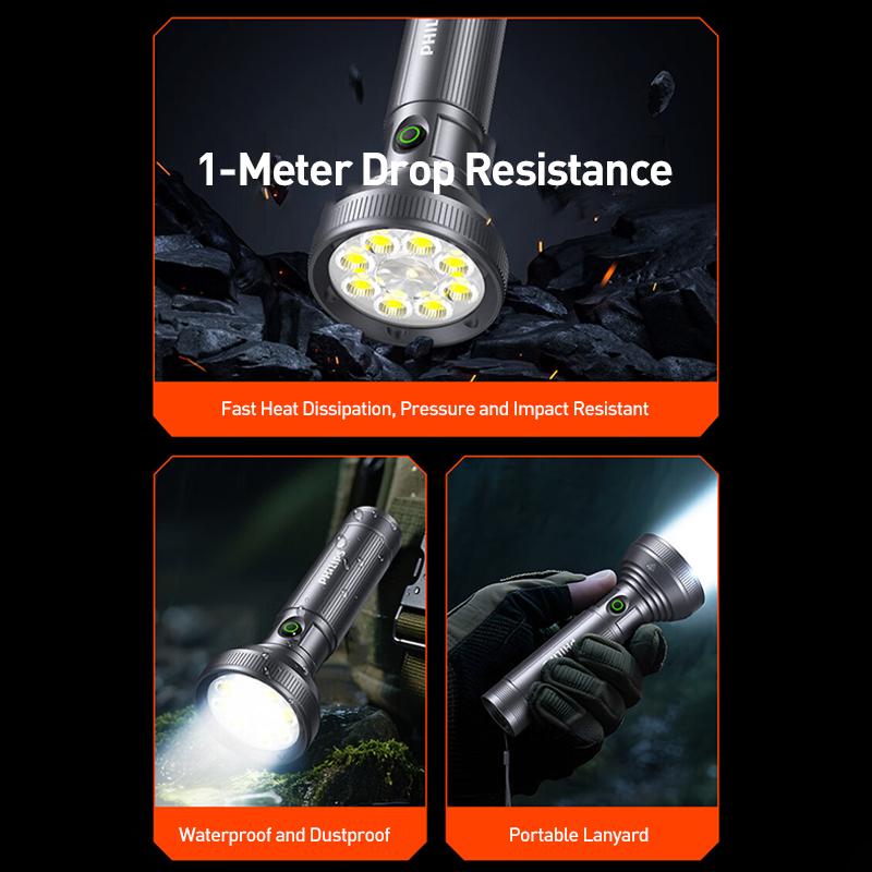 Philips flashlight High-Power Flashlight SFL6252 4 Modes 29W  2000 lumens Beam Distance 200 meters