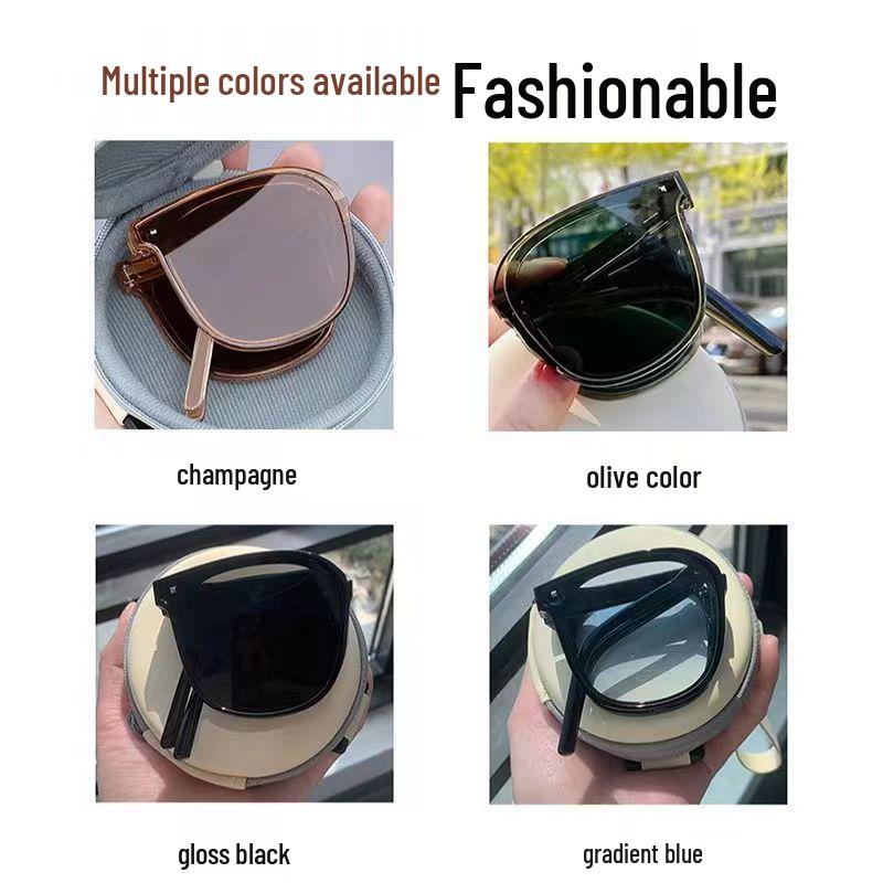 Foldable Women's Sunglasses - Fashionable Sun Protection for Influencers