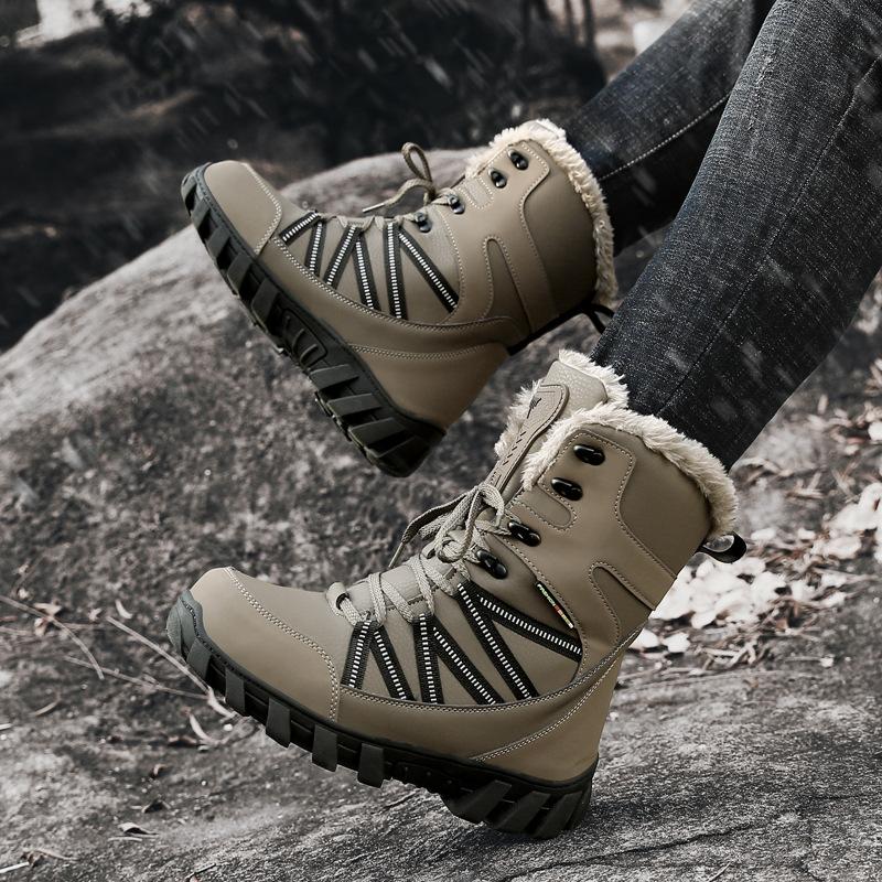 Thickened Winter Northern Snow Boots Keep Warm Daily Outdoor Sports Comfortable Extra Large Size High Top Shoes