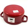 Staub Pico Cocotte Round 1102206 Enamel Pot, 22cm, Cherry, (Product Number 40509-825-0), [Used]