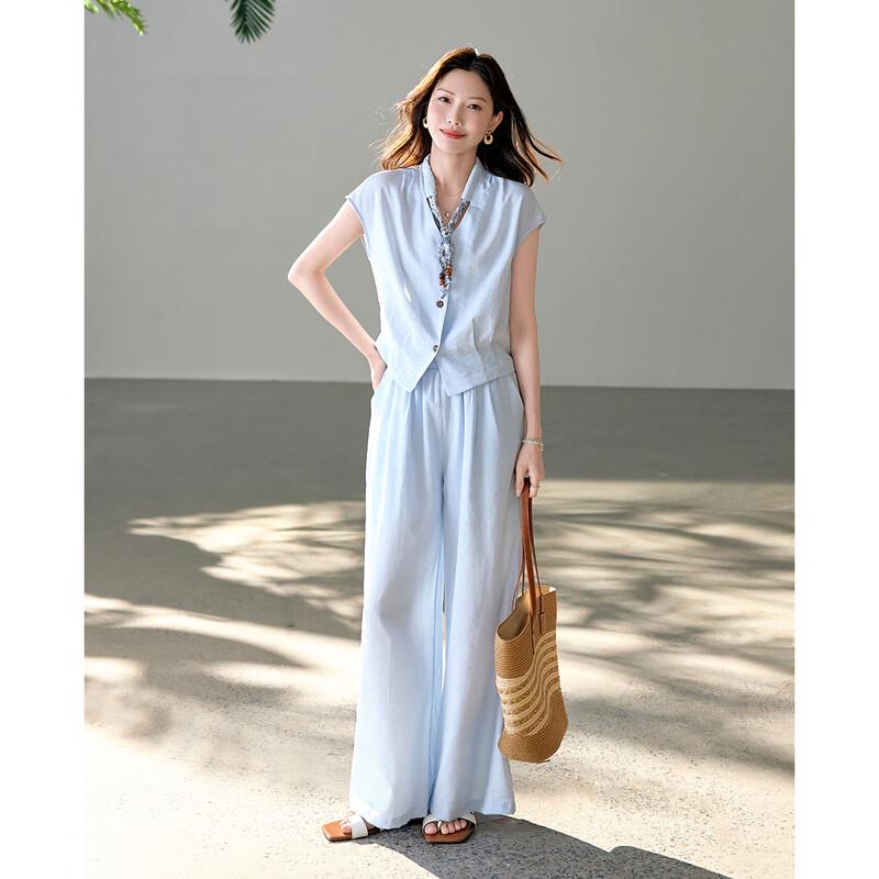 TERRE BLEUE Women s Summer Casual Two-Piece Set XL