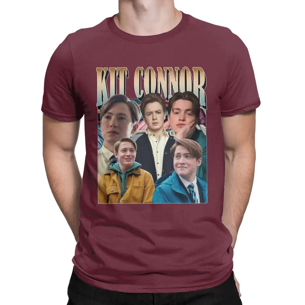 Kit Connor 90's Vintage T-Shirts Men Hipster Cotton Tees Crewneck Short Sleeve T Shirts Gift Idea Tops