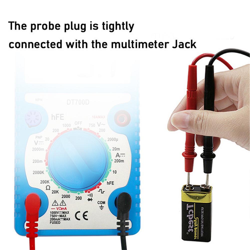 1000v 10A Digital Multimeter Clip Voltmeter Probe Test Cable Wire Pen 70cm Length Multi Meter Tester-Lead Probe Wire Cable Tool