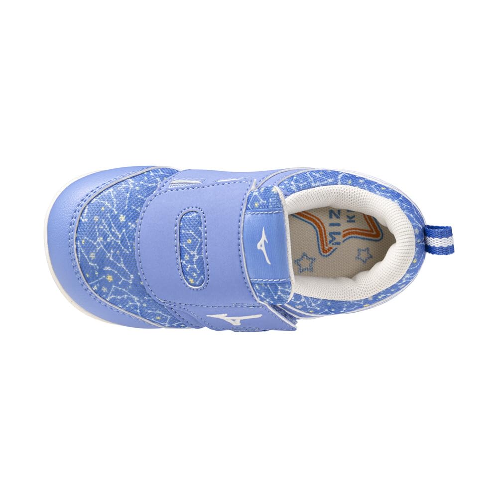 Mizuno Premore Infant 2 Kids' Shoes, Sizes 13-16cm, Athletic Shoes for Boys and Girls, Marine Blue x Off-White, Size 15.0cm