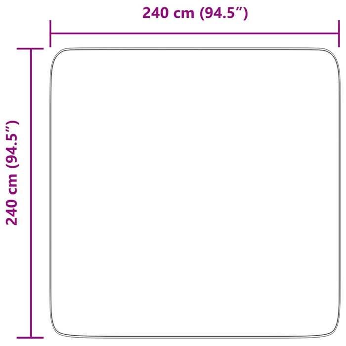VidaXL Tapis Shaggy à poils longs gris clair 240x240 cm polyester, tapis, tapis de chambre, tapis moderne, tapis de salon, 4102890
