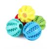 1PCS Pet Dog Dog Toy Educational Leak Food Ball Bite-resistant Golden Retriever Teddy Rubber Ball Puppy Molar Elastic Watermelon Ball