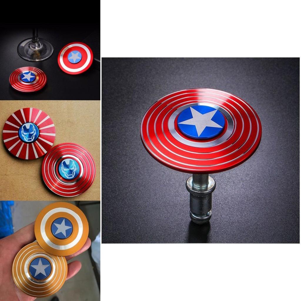 Fidget spinner di Capitan America dai colori vivaci con rotazione ad alta velocità per alleviare lo stress