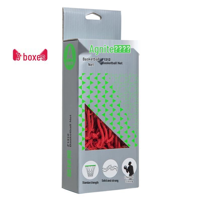 Deli Angnett F1312 Basketball Net (White+Red) For Size 7 Basketball