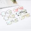 Myopia Glasses Metal Frame Reading Glasses Cute Girl Cartoon Decor Eyeglasses Light Luxury Style Glasses for Women