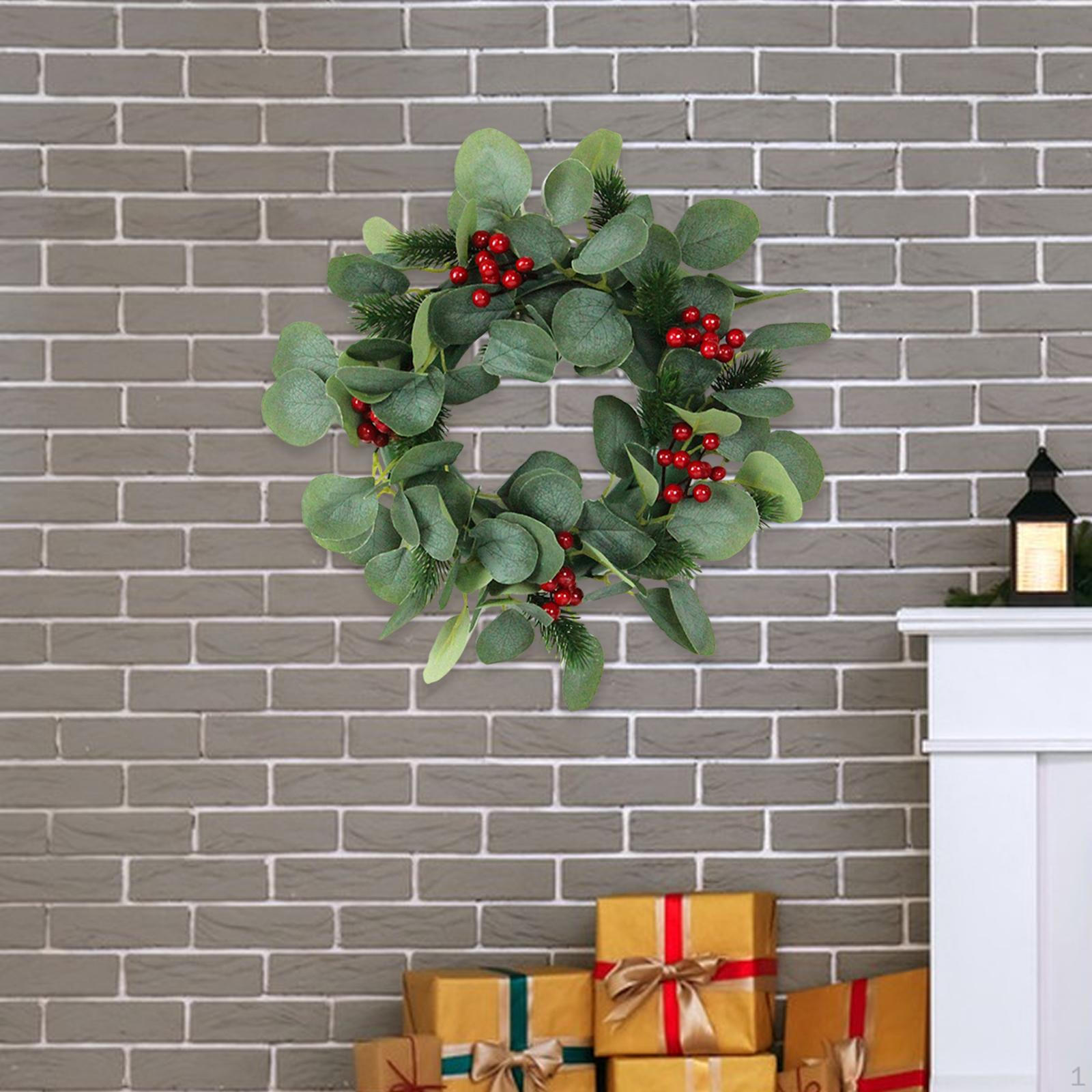 

Рождественский венок Искусственная зелень Фестиваль Подарочный Орнамент Домашний Декор Зимняя Гирлянда Передняя Diameter 31 cm