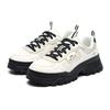 FILA Hike Fabric Synthetic Leather Round Toe Lace-Up Low-Top Dad Sneakers Women sneakers Black White F12W144132FWA