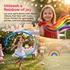 6Pcs Rainbow Gymnastics Long Ribbon Multicolor Rainbow Dance Ribbons Wrist Streamers  Dance Party