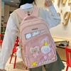 Schoolbag Soft and Cute Atmosphere Cold and Sweet Low Saturation School Bag Junior High School Students Light Commuting Versatile Backpack