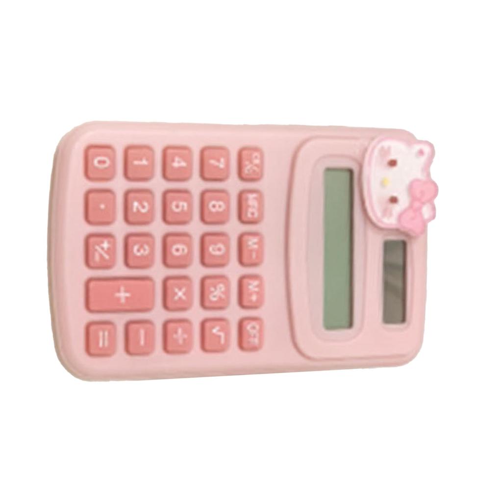 Cartoon Calculator Multifunctional Handheld Small Pocket Calculator with LED Display for Desktop Office School Home